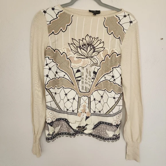 トップス made in italy ETRO silk wool sweater dp Etro | Sweaters | Etro Milano Wool And Silk Floral Sweater